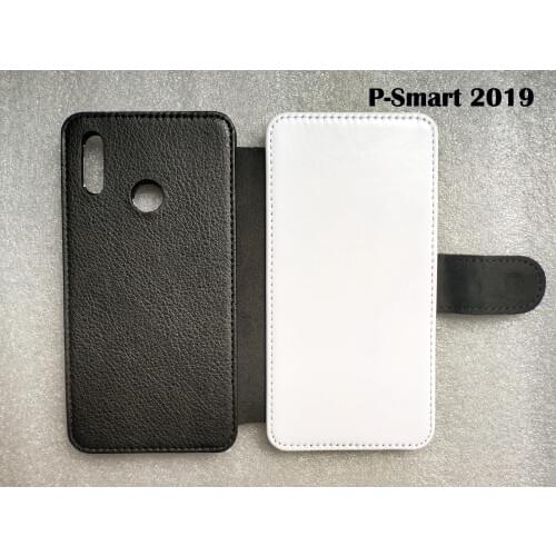 For Huawei P-smart 2019 / P Smart - enjoy 7S Flip Leather sublimation case + blank Polyester cloth can printable retail 1pcs