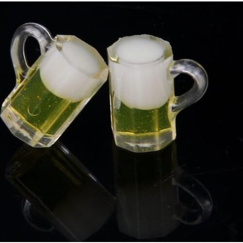 Dolls House Miniature 12th Drink Beer Mugs Glass Pub Bar Table Accessories
