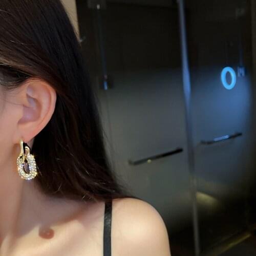 Summer new style personality creative big round pendant earrings luxury fashion casual banquet party earrings for women