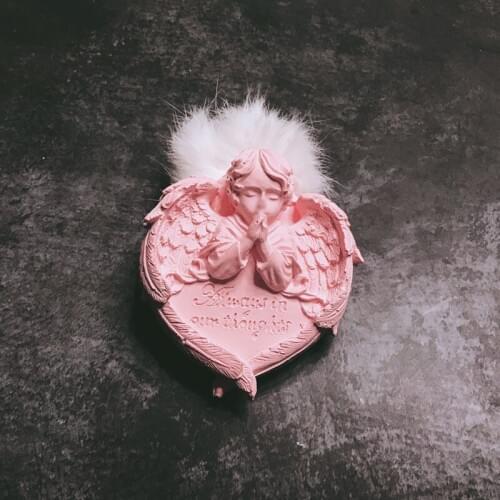Praying Angel Cake Silicone Mold Aroma Plaster Gypsum Mould For Home Decoration DIY Clay Soap Molds