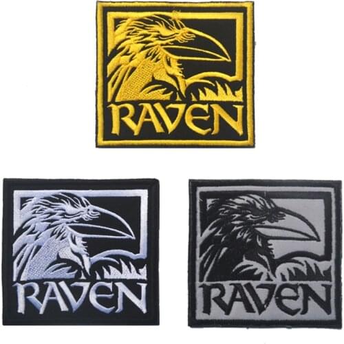 ODIN RAVEN PATCH VIKING EMBLEM embroidered NORSE MYTHOLOGY NORWAY patch for backpack
