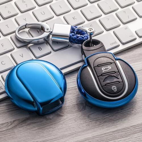 New Soft TPU Car Key Case Cover For Bmw Mini Cooper Clubman Countryman R55 R56 R57 R58 R59 R60 S Roadster Keychain Accessories
