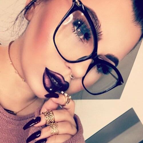 Fashion Transparent Glasses Leopard Optical Glasses Frames For Women Square Cat Eye Glasses Frame Men Eyeglasses Eyewear Frame