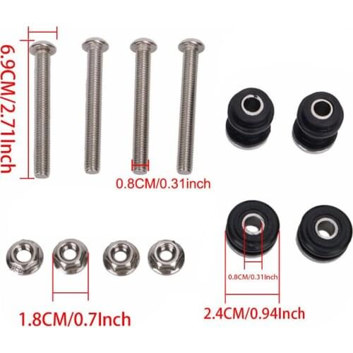 Durable Metal Detachable Bar Rack Docking Hardware Kit for Harley 883 1200 XL