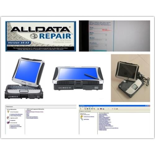 All data repair software pro v10.53 with computer diagnostic for cars and trucks hdd 1tb alldata auto