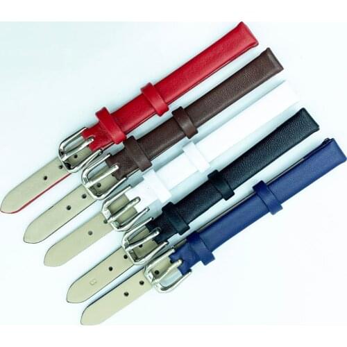 6mm 8mm 10mm 12mm 14mm 16mm 18mm Genuine Leather Mini Watch Band Bracelet Wristwatches Band Small Size Watch strap for Women