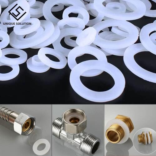 20Pcs/10pcs/set 1/2" 3/4" 1"Rubber Ring Silicon Flat Gasket Sealing Ring for Shower Nozzle Hose Pipe Bellows Tube Washer Ring