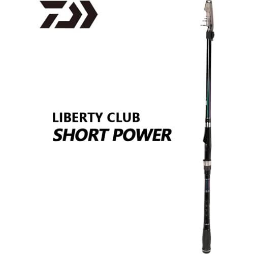 DAIWA Original 2019 LBT C SHORTPOWER boat rod Carbon Fiber spinning rod Telescopic Short section fishing pole 2.7m/3m/3.3m