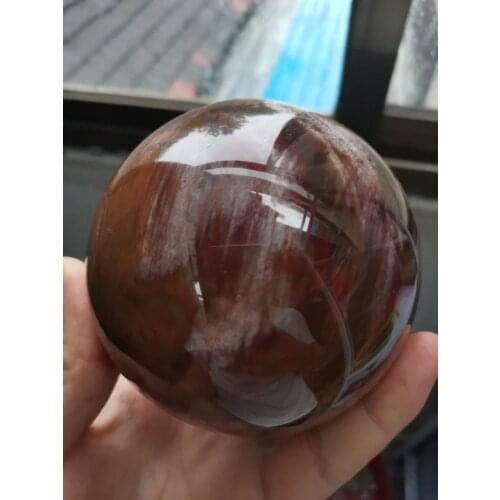 A 12cm natural wood fossil ball