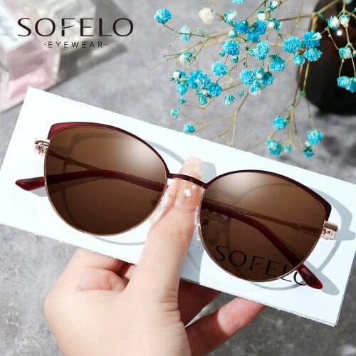 Cat Eye Polarized Prescription Sunglasses Women Fashion Optical Myopia Sun Glasses Ladies Progressive Multifocal Eyewear 2021