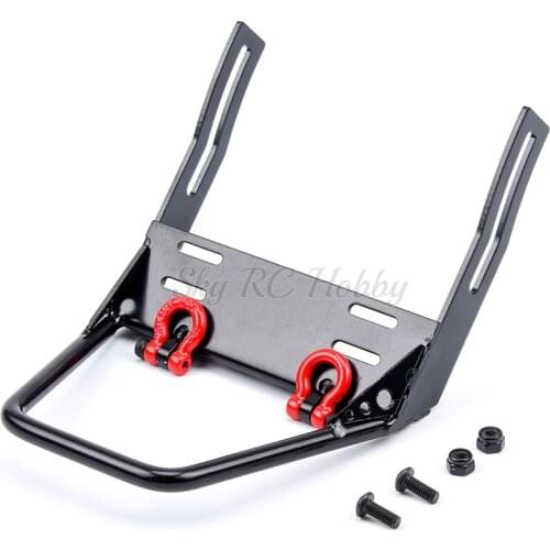 RC Crawler Steel Front Bumper Winch Mount for Axial SCX10 1/10 Remote Control High Quality Climbing Car RC Parts Accessories