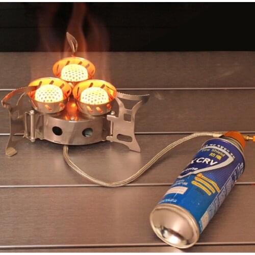 Ultra-Light Titanium Alloy Camping Stove Gas Stoves Outdoor Cooker Outdoor Stove Gas Stove Miniature Portable Picnic