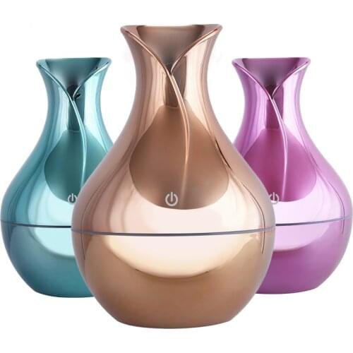 USB Aroma Essential Oil Diffuser Ultrasonic Cool Mist Humidifier Air Purifier 7 Color Change LED Night Light for Office Home