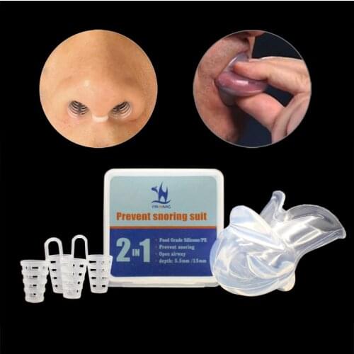 Tongue Anti Snoring Transparent Silica Gel Stops The Tongue And Stops The Snore Help Breathe Easier Medical Household Equipment