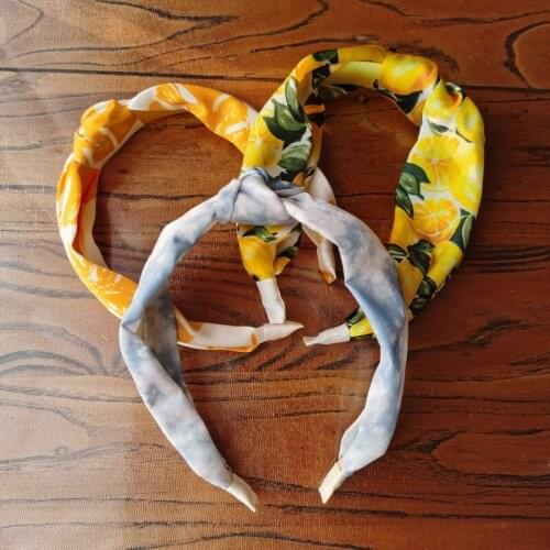 2021 New Brand Fashion print Knot Women Headbands Vintage Hairband Girl Headwear Beauty Head band Hair Accessories hoops Gift