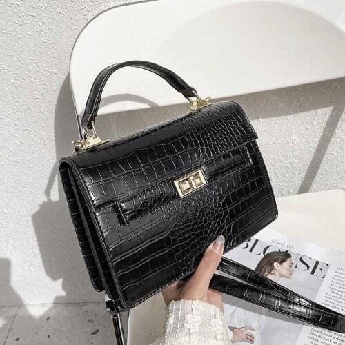 Women Messenger Bags Female PU Leather Shoulder Bag Sac Stone Pattern Crossbody Bags for Women Designer Flap Bag Solid Hangbags