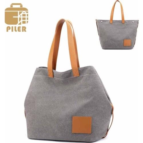 Piler Women Bags Designer Shoulder Bag Canvas Crossbody for Women 2021 Ladies Handbag Messenger Bag Purse Casual Travel Totes