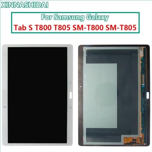 10.5" For Samsung Galaxy Tab S T800 T805 SM-T800 SM-T805 T807 LCD Display Touch Screen Digitizer Assembly Panel Replacement