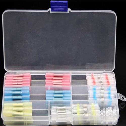 130PCS Heat Shrink Connectors Waterproof Solder Wire Connectors & Heat Shrink Butt Crimp Connectors - Electrical Connectors