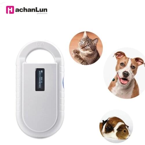 2pcs pet scanner ISO11784/5 FDX-B Animal pet id reader chip transponder USB RFID handheld microchip scanner for dog cats horse