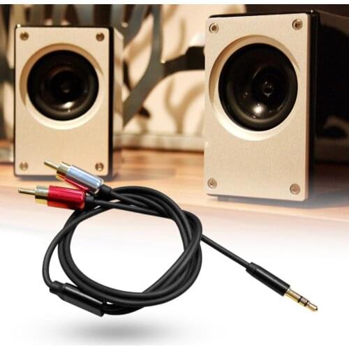 3.5 Mm Essager Rca Kabel Jack Naar 2 Rca Aux Kabel For Tv Box Home Theater Speake 3.5 Mm Naar 2RCA Adapter Splitter Audio Kabel