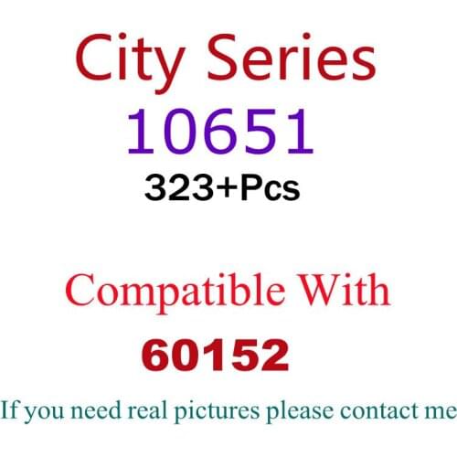 323Pcs 10651 Building Block Toy City Series 60152 Assembled Building Block Childrens Toy Gifts