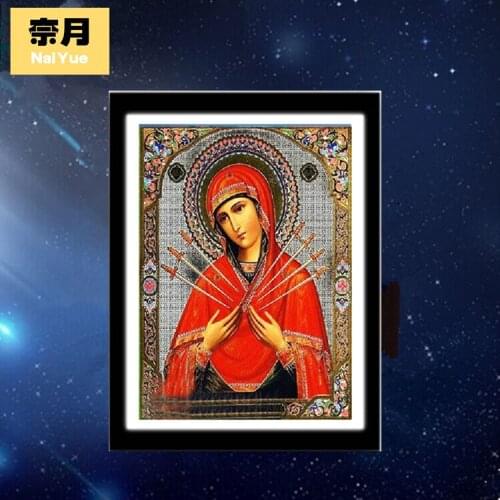 5D magic diamond drill living room decorative painting manual diamond painting oil painting religious map DIY diamond embroidery