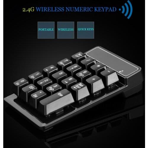 2.4G wireless digital keyboard USB Bluetooth computer financial accounting mini keypad mechanical suspension