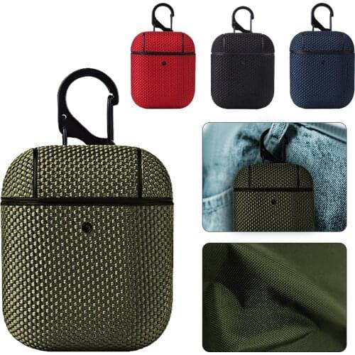 Earphone Case for Airpods 2 Case Nylon Colth Shockproof Bluetooth Wireless Protective Cover for Apple Air Pods 2 1 AirPods2 case
