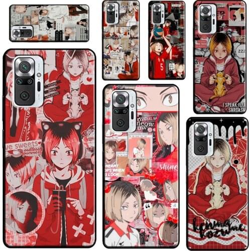 Kozume Kenma Haikyuu Anime For Xiaomi Redmi Note 10 Pro 7 8 9S 8T Note 9 Pro Case For Redmi 9C 9T K40 9A Back Cover