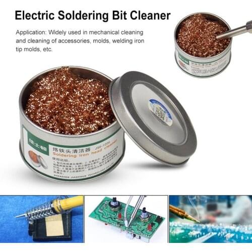Electric Soldering Bit Cleaner Desoldering Tin Wire Mesh Filter For Machine Parts Molds Welding Iron Tips