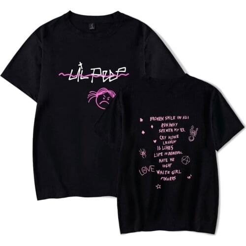 Lil Peep T Shirt Summer Top Hip-hop Singer Loose Fun Letter Printing Harajuku Casual Children Short-sleeve Top Men Women T-shirt