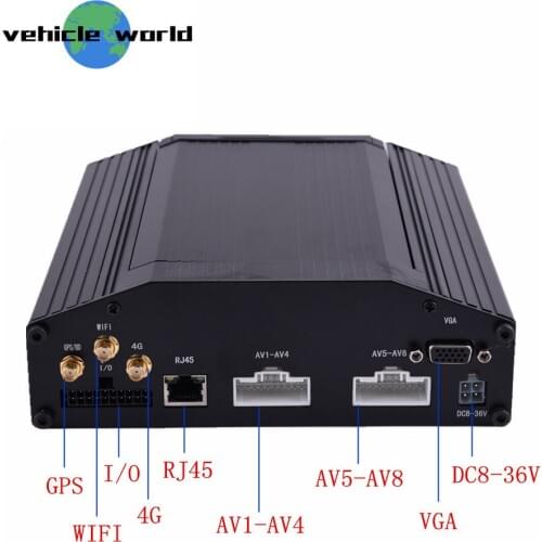 H.264 1.0MP AHD 720P HDD 8Ch School Bus Trailer Truck Taxi Vehicle Car Mobile DVR built in GPS 4G WIFI