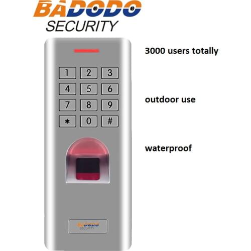 IP66 Outdoor WG26 Fingerprint password keypad access control reader for security door lock system gate opener use