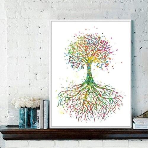 Landscape picture full display life tree 5d diy diamond painting cross stitch diamond embroidery mosaic art home decor YG1626