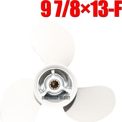 9 7/8x13-F propeller for Yamaha 664-45949-02-EL Outboard Motor
