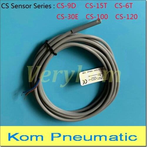 1PC Free Shipping Pneumatic Air Cylinder Magnetic Reed Switch Sensor LED Indicator CS-9D/15T/30E/6T/100/120/130