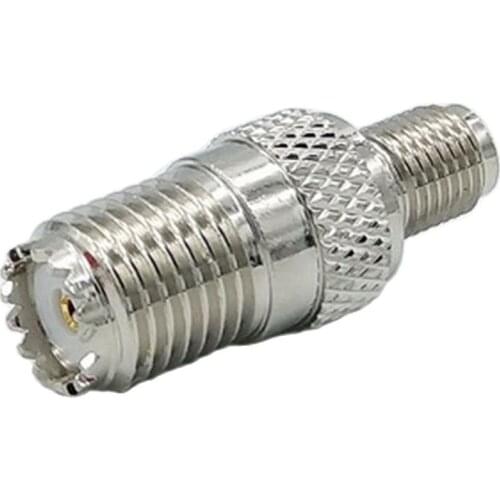 MINI UHF to SMA Coax Adapter convertor Straight connector Mini UHF female to SMA female connector Nickelplated