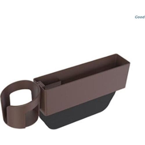 Multi-functional Car Seat Gaps Organizer Storage Box Front Seat Console Side Pocket with Cup Holder Watch Coins Tissue