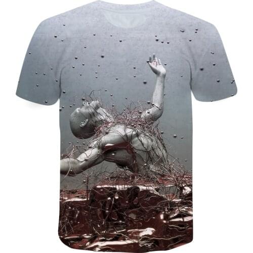 2021 Summer New Cool Fashion T-shirt Men Women Geometric 3d Printing Short-Sleeved T-shirt Mens T-shirts Oversize XXS-6XL