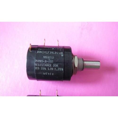 Original new 100% 3509S-8-203 20K multi-loop 10-loop potentiometer handle length 21MM round axis (SWITCH)