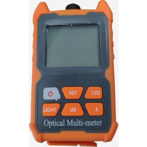 Portable Mini Fiber Optical Power Meter 8 Wavelengths with LED Light RJ45 Network cable tester FTTH Fiber Optic Cable Tester