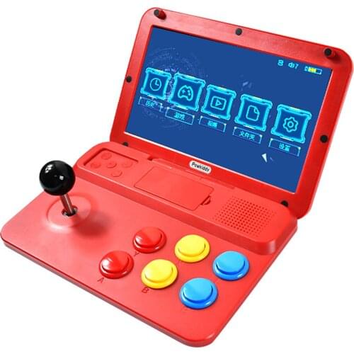 Powkiddy A13 Video Game Console Handheld Game Player Arcade Joystick Built-in 3000 Games 10-inch Screen Support Wired Gamepad