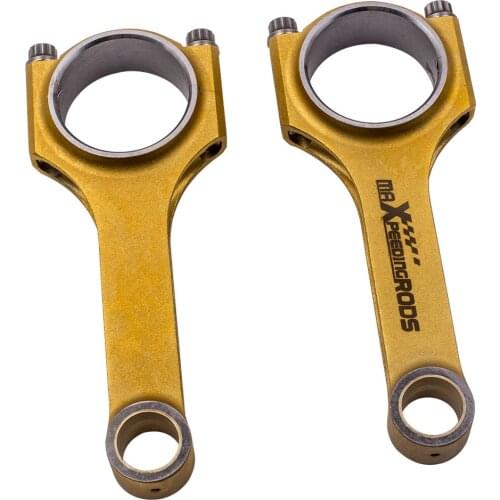 2PCS H BEAM Conrods Connecting Rods for Fiat 500 old model 130mm 4340 Connecting Rods + ARP Bolt
