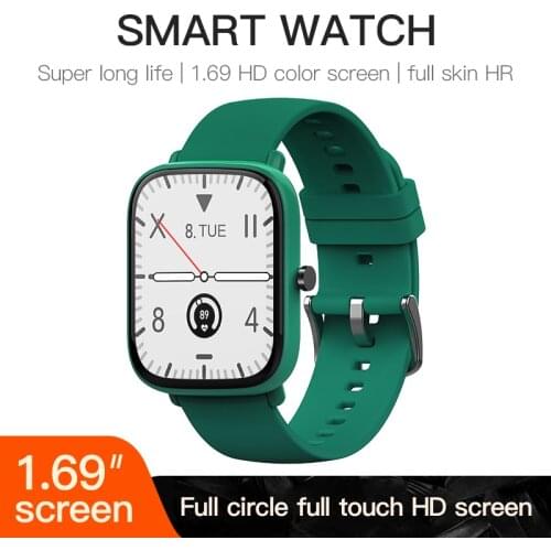1.7 inch Smart Watch Men Full Touch Fitness Sport Tracker Blood Pressure Smart Clock Women GTS Smartwatch for Xiaomi iphone
