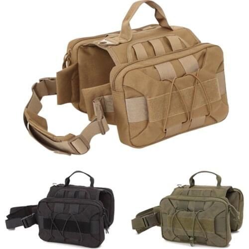 Military Tactical Dog Modular Harness with No Pull Front Clip law enforcement Working Cannie Molle Hunting Vest