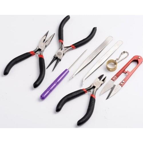 Jewelry DIY Tools set Equipment Kit Long Needle Round Nose Cutting Wire Pliers for Jewelry Making Handmade Accessories Tools