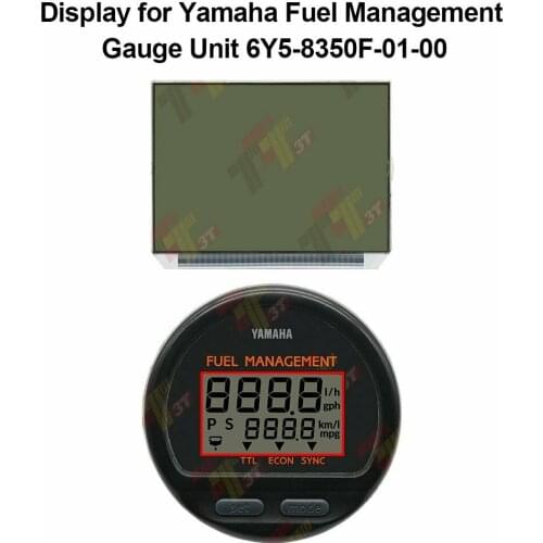 LCD Screen Display for Yamaha Fuel Speedo Management Gauge Unit 6Y5-8350F-01-00