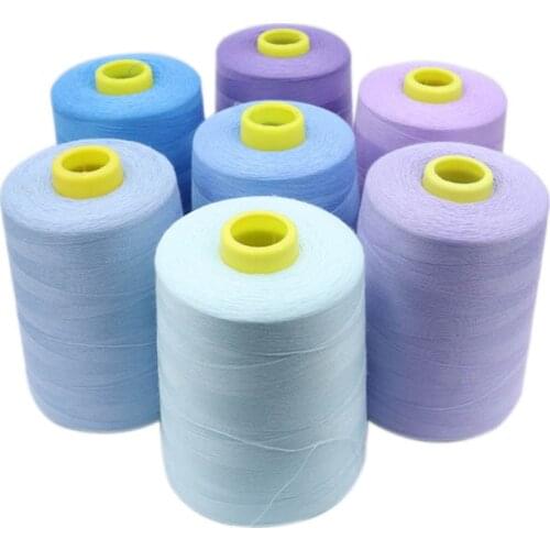 1Pcs 8000 Yards 40/2 Polyester Sewing Thread for Clothing Fabric Knitting Sewing Accessories Sewing Lines 17 Colors Options