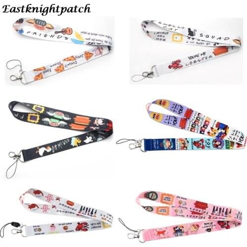 12pcs/lot E2486 Cartoon Tv Show keychain Accessory Mobile Phone USB ID Badge Holder Straps Tag Neck lanyard Camera Lanyard